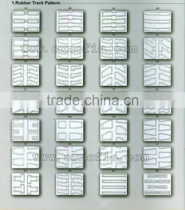 Agricultural Combine Harvester rubber track(400*90*46)