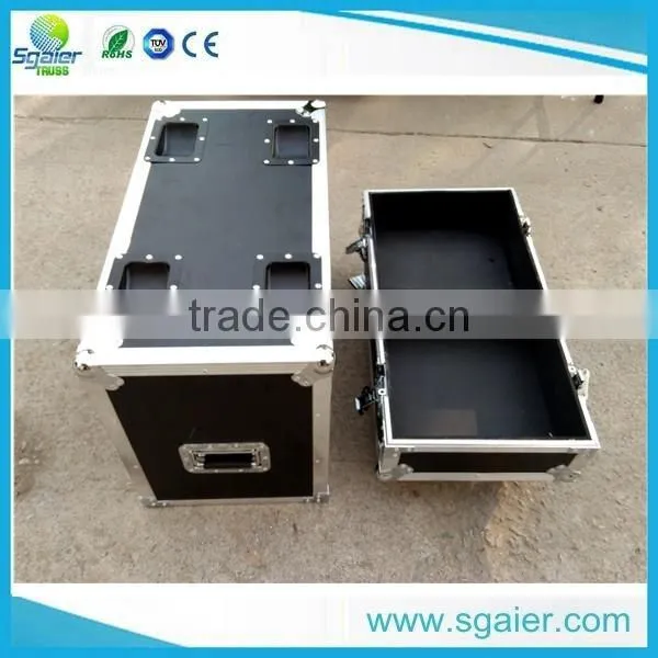 Aluminum lock flight case for pro speaker cabinet 15" speaker box