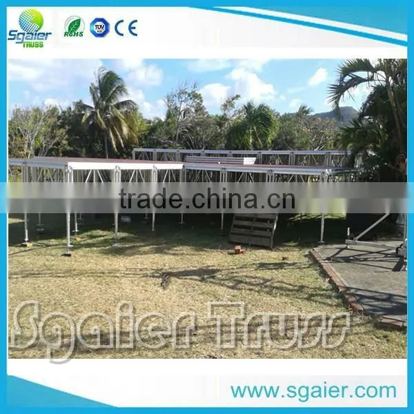 Fashion 4ftx8ft aluminum stage deck festival stage hire from Sgaier