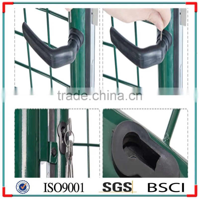100cm*100cm Euro Garden Gate, round post garden gate