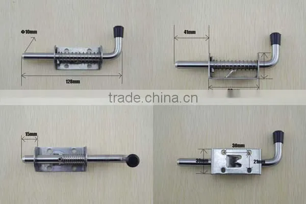 10mm Stainless Steel Spring Lock Bolt for Trailer