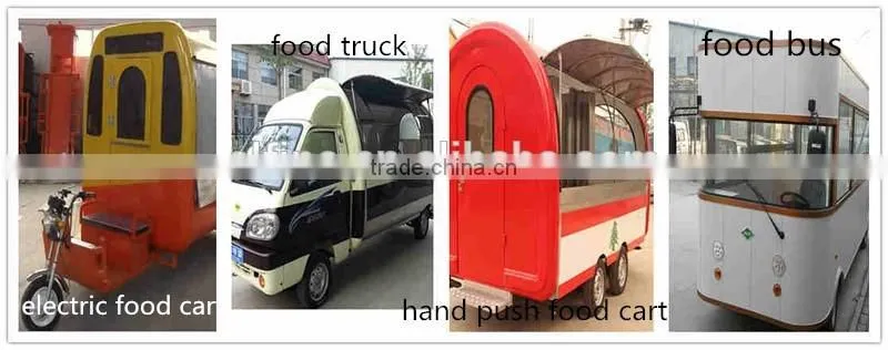 2016 practical high quality food vending small cart for sale