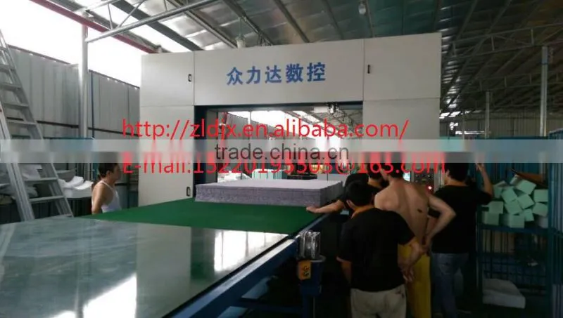 ZLD 5 round knife type CNC sponge Contour cutting machine selling