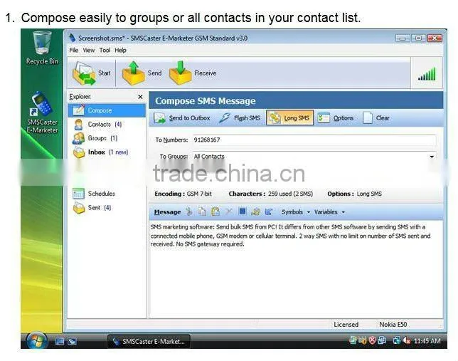 external 3G Gsm Modem pool 8 Port speaker/call Sending Bulk SMS MMS