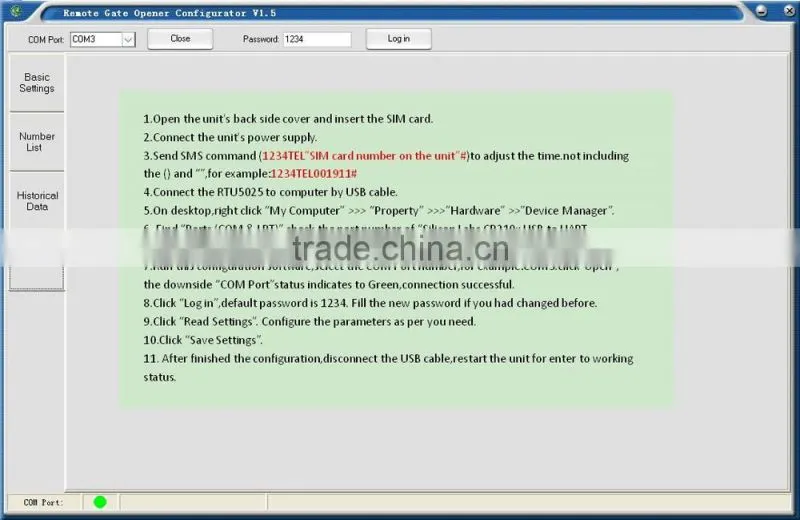 wireless GSM GPRS 3G access control RFID reader