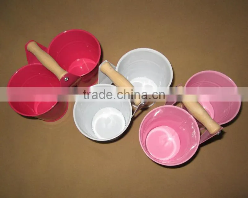 China imports home decor metal double flower pot