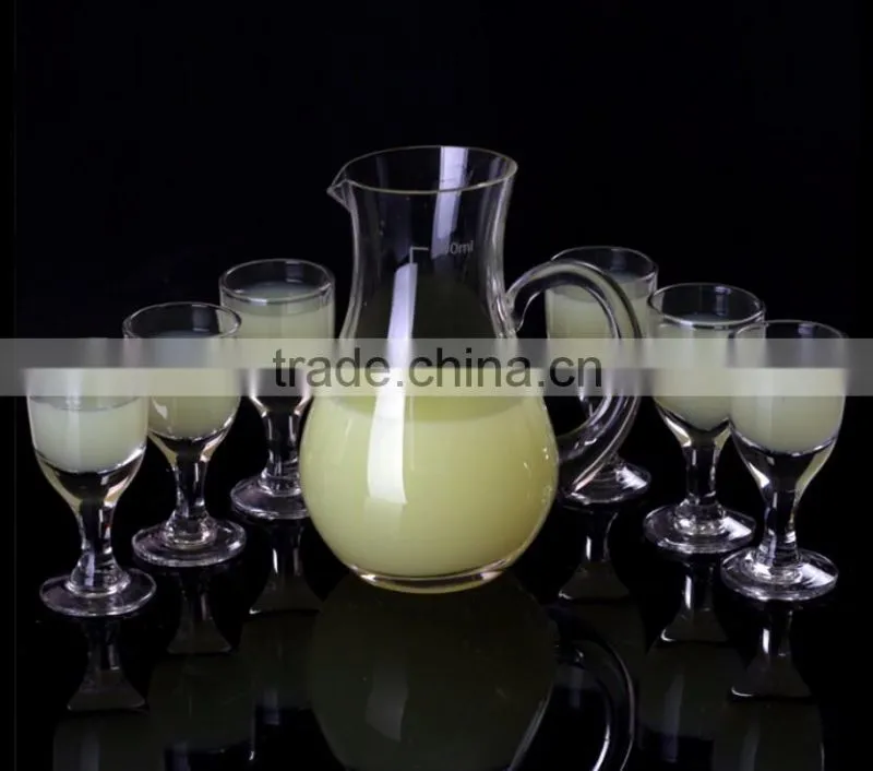 Haonai wholesale glass decanter with scale mark