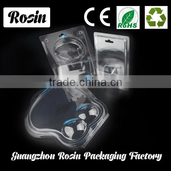 perfect visibility folding print transparent blister packaging plastic hard packing pvc boxes