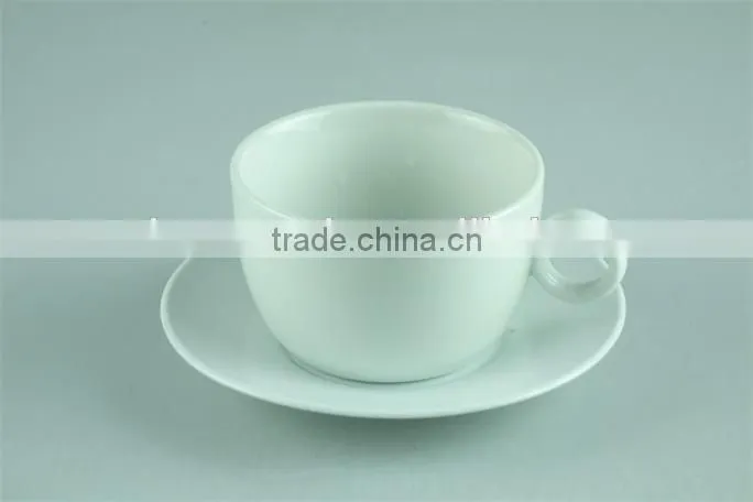 White cheap ceramic teapot with cup set for tea/coffee use