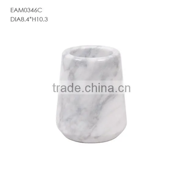 Unique marble mini carrara candle jars from craft factory direct sale