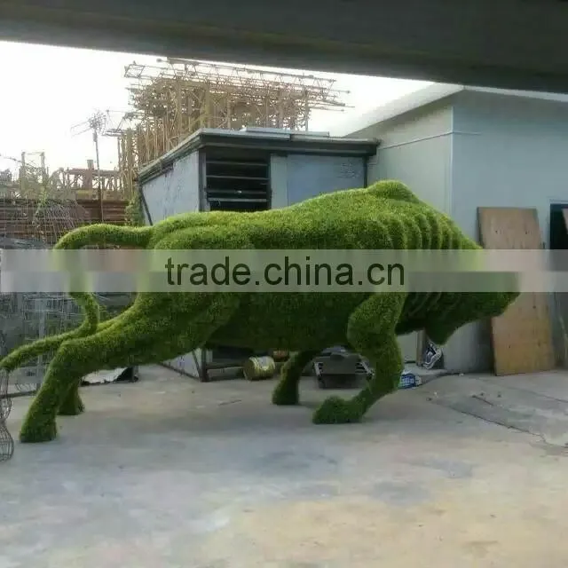 fake grass animal high color fastness Meadow green artificial grass topiary