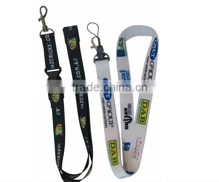 cheap custom lanyard with heat transfer logo