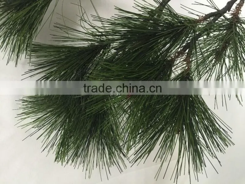 Fire Retardant artificial pine tree plastic pine branch with cone