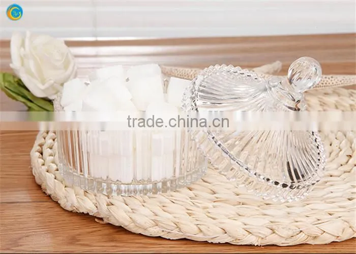 candle holder decor glass candy jar