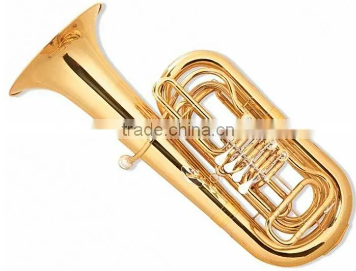 370 mm bell gold lacquer 3-key tuba