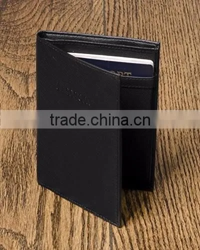 anti thief New arrival logo custom faux leather cheap passport holder