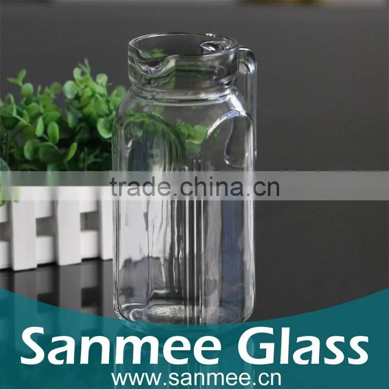Imported Russian Vodka Glass Water Jug with Lid