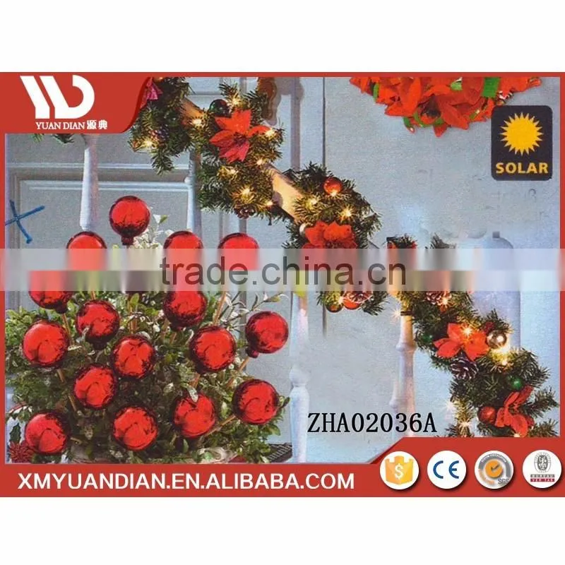 China Product Art Work Promotional Outdoor Solar Led Christmas Tree Shaped Lights For Tree Deco