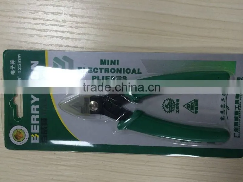 BERRYLION tool mini type 5'' wire flush cutting pliers with plastic handle