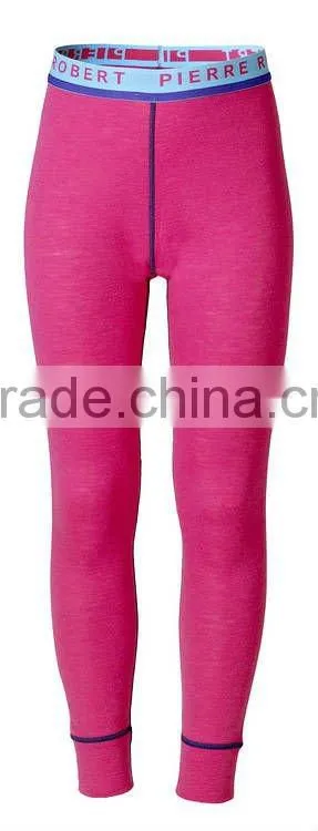 100%merino Kids Thermal underwear bottom long johns