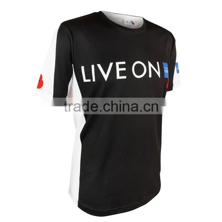 Dry Fit and high quality sublimation print running t shirt
