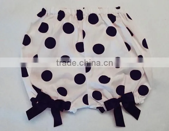 Baby underwear chiffon fabric ruffle bloomers match same color hair accessories