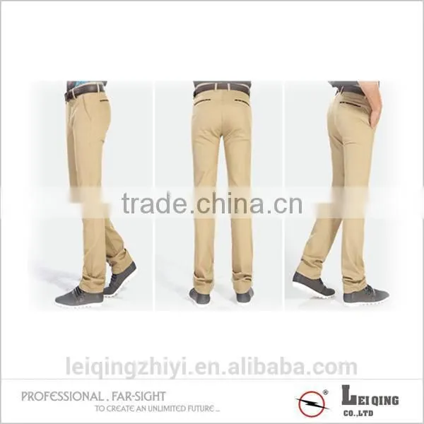 Breathable Elegant Soft Wear Straight Office Trousers For Men