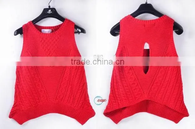 lady big buckle sweater