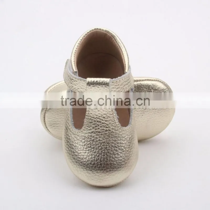 Kids baby dresses party girls t-bar shoes