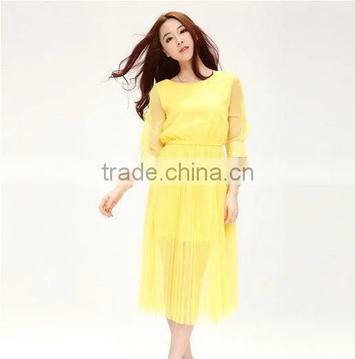 2013 Latest Long Elegant Bohenmia Pleated Dresses