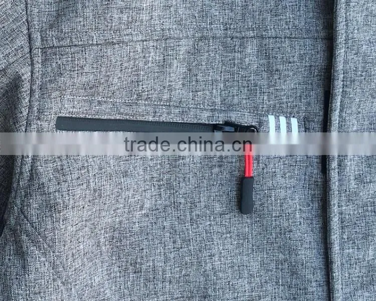 Polyester TPU bonded fleece hiking tactical softshell jacket for men