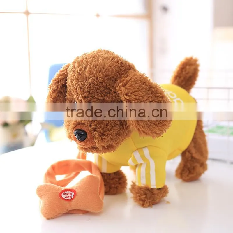 Electronic Cute Plush Dog Working Teddy Dog Toys Wholesale