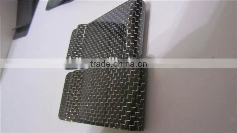 Luxury carbon fiber money clip mens wallet with money clip
