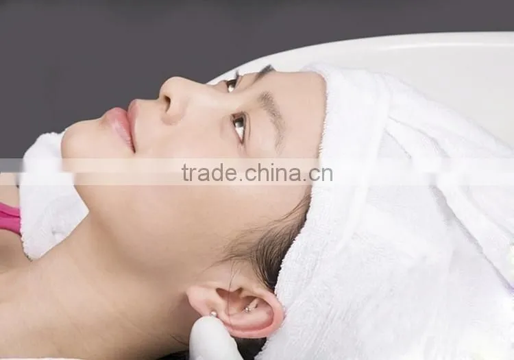 32s dark green face towel and bath towel with jacquard pattern