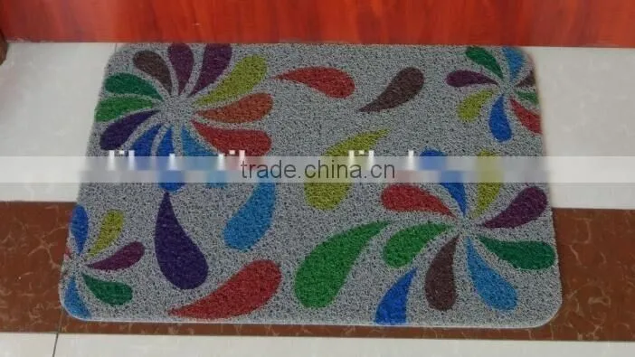 Small MOQ unique design PVC coil door mat custom printed door mat