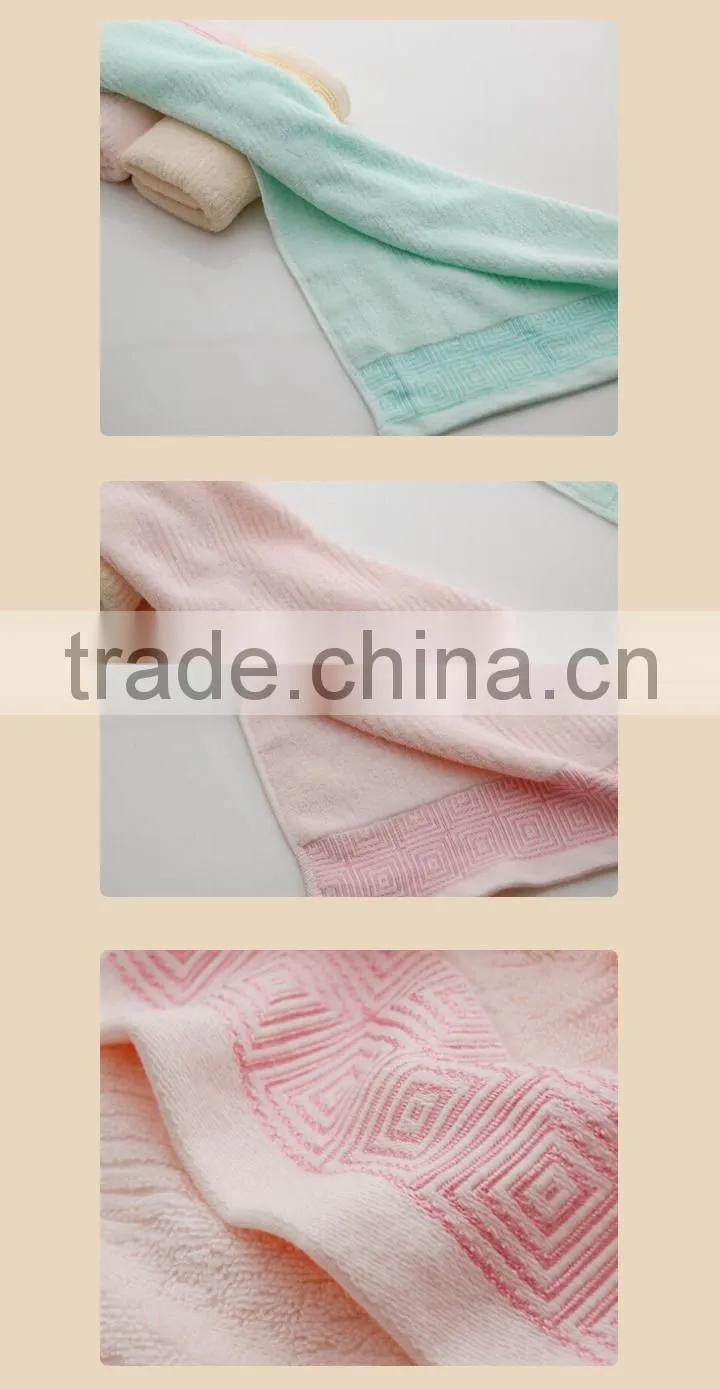 jacquard terry towels with dobby border