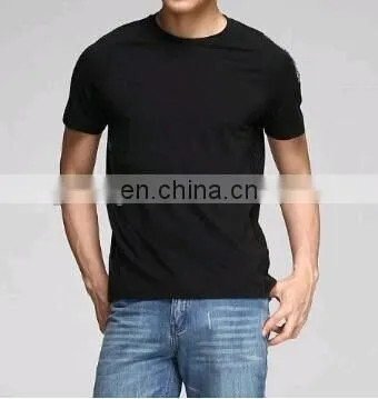Wholesale blank black short sleeve T-shirt