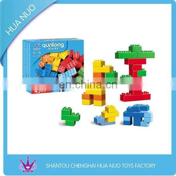 100PCS children plastic educational building blocks