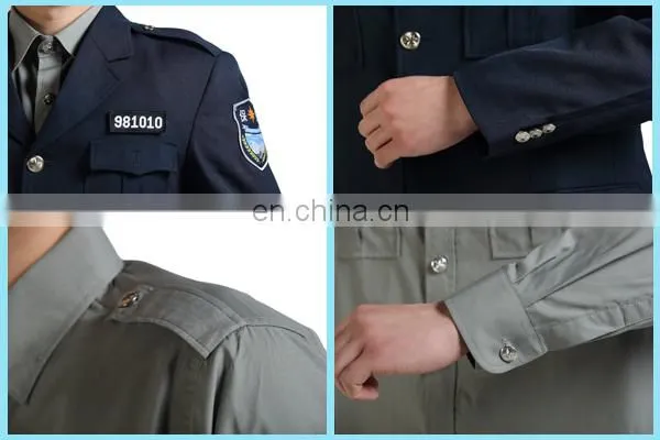 Wholesale security uniform / sample for security uniform / security uniform design with competive price