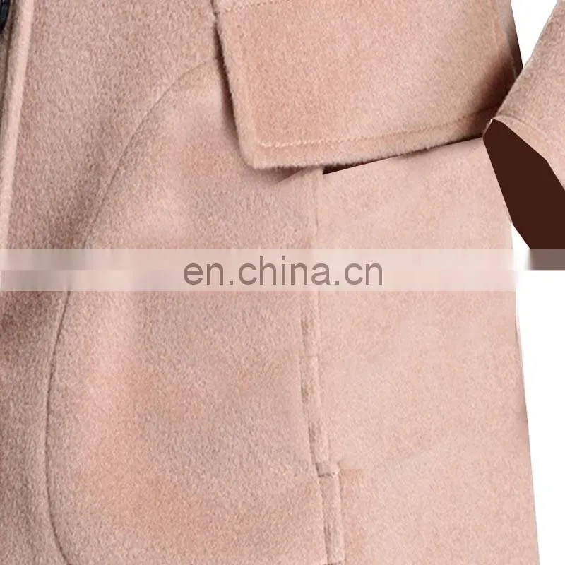 2017 The latest Korean deign women winter coat with 100% wool