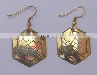 Brass Hoop Style Earrings costume jewelry brass jewelry