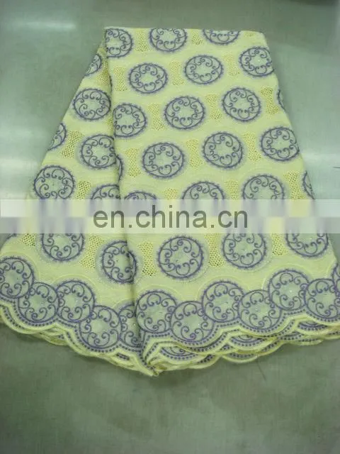 swiss embroidery cotton lace(A-40-8)