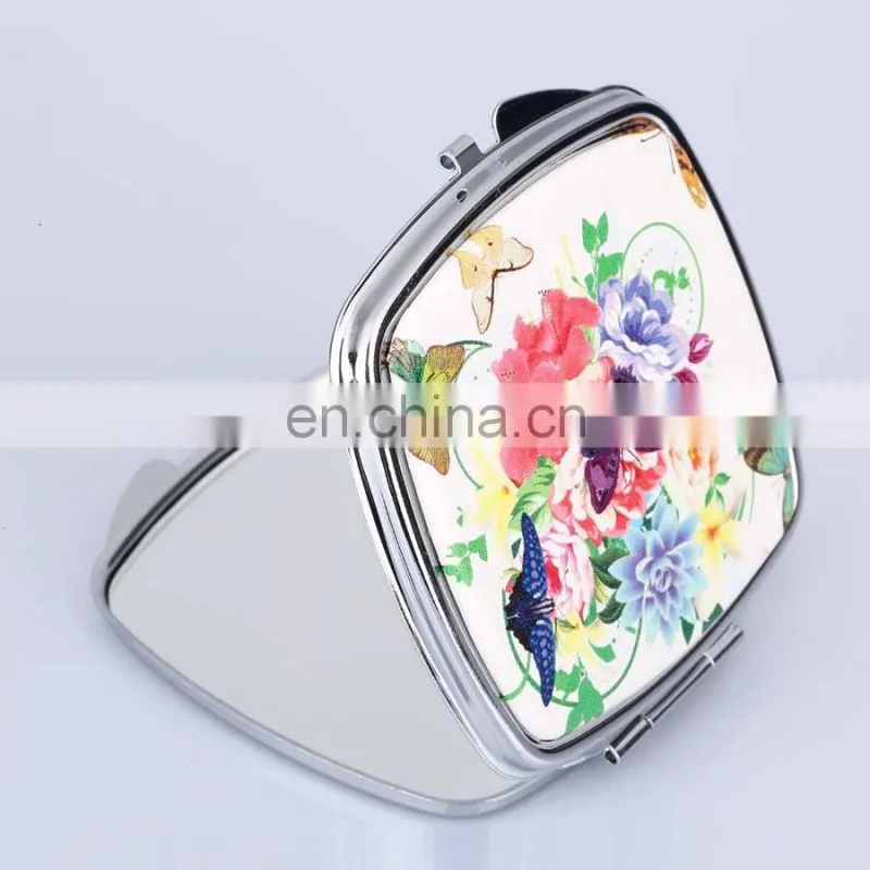 High quality pu make up mirror pocket mirror