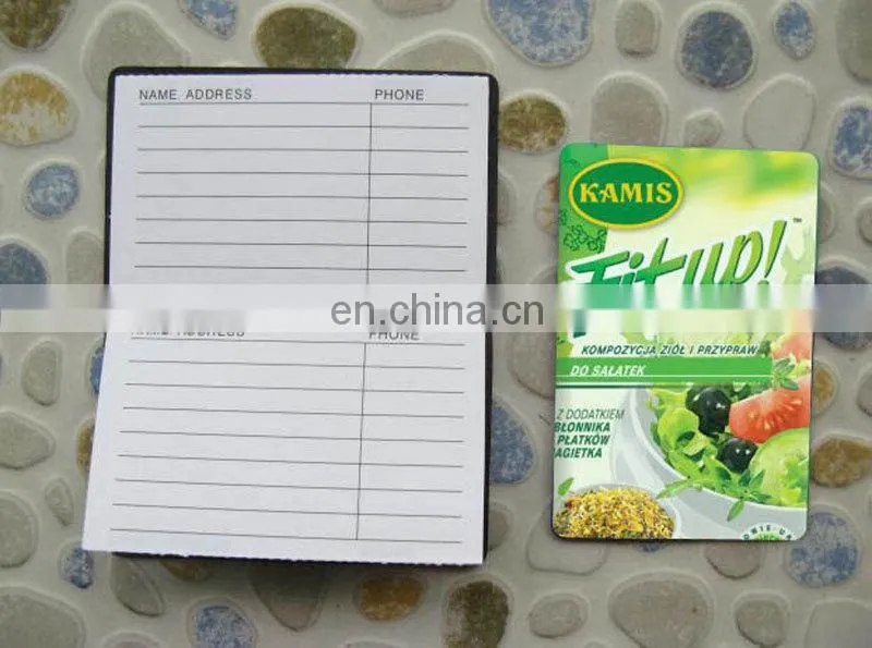 Full color printing folding fridge magnetic phone book