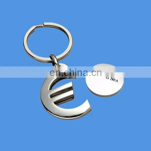 Shopping trolley token with custom logo
