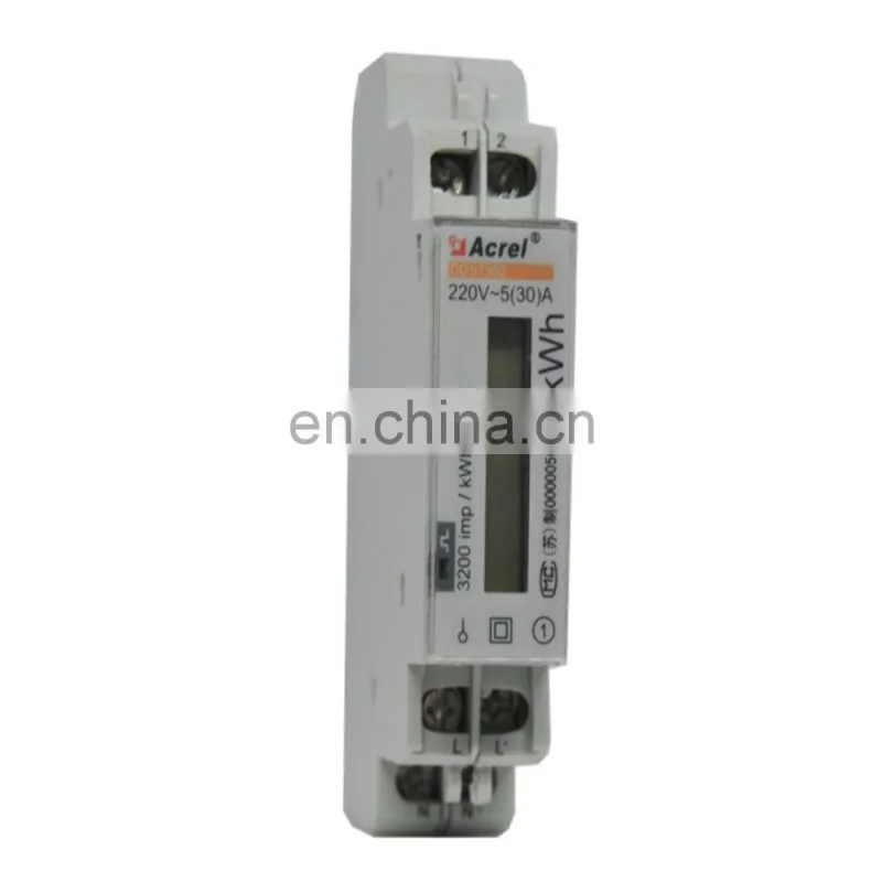 Single phase Din rail energy meter, modbus rtu energy meter PV solar system, power monitoring for sub metering use