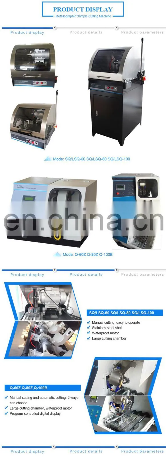 Manual metallurgical laboratory equipment with cooling system suppliers