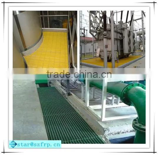 FRP fiberglass grating gutter cover plate