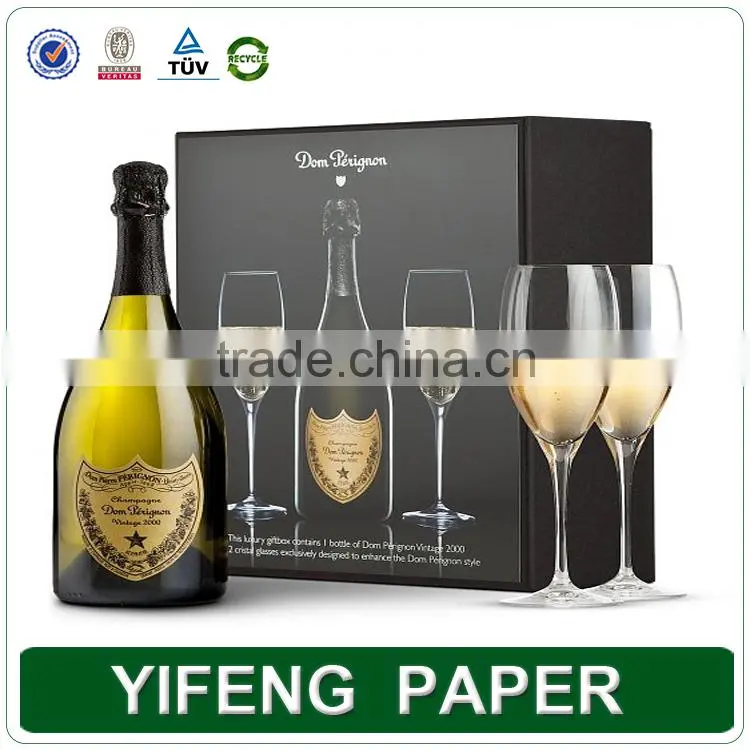 Luxury Custom Print Wine Box Packaging Cardboard Wine Gift Box