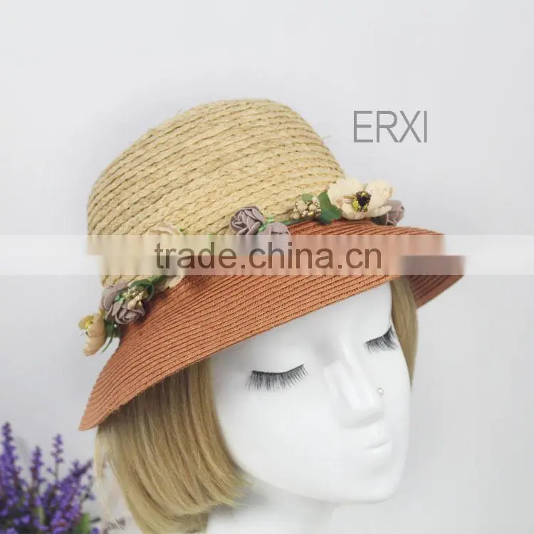 High Quality Womens Sun Beach Promotional Straw Hat Different Color